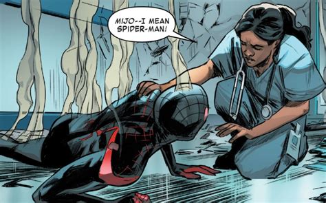 miles morales mom spiderverse|Anyone know what Mile’s dad meant when talking。